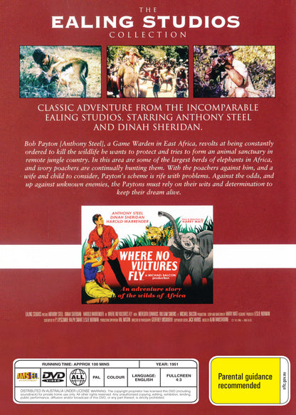 Buy Online Where No Vultures Fly (1951) - DVD - Anthony Steel, Dinah Sheridan | Best Shop for Old classic and hard to find movies on DVD - Timeless Classic DVD