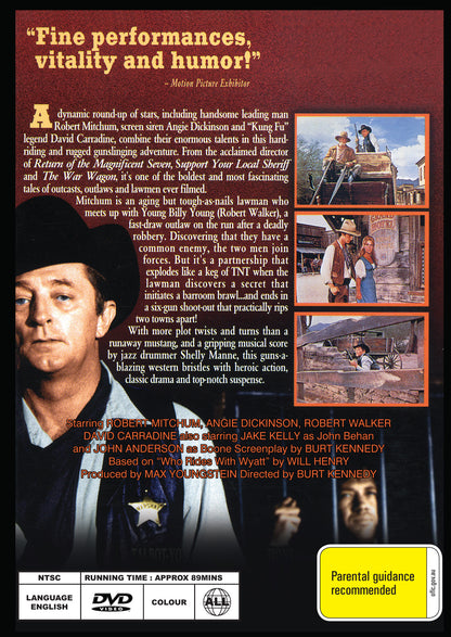 Buy Online Young Billy Young (1969) - DVD - Robert Mitchum, Angie Dickinson | Best Shop for Old classic and hard to find movies on DVD - Timeless Classic DVD